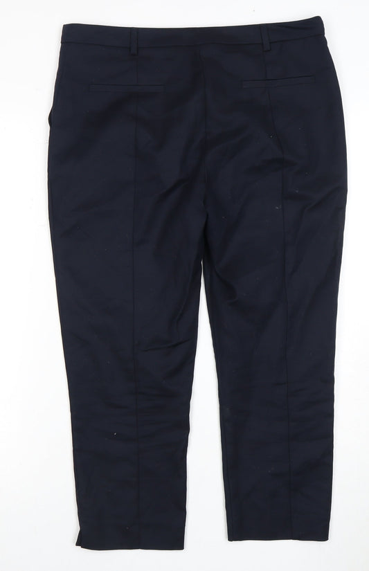 Womens UK Size 10 Oasis Slim Fit Business Casual Black Trousers