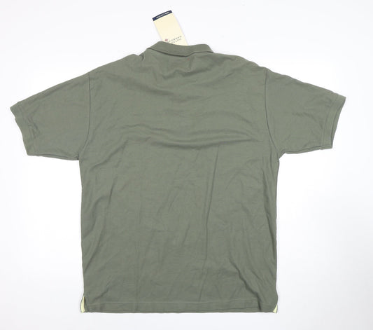 Hutson Harbour Green Cotton Men's Polo L