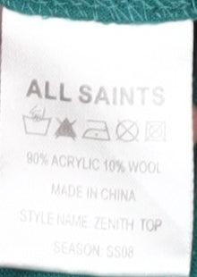 AllSaints Women's Green Halter Tank Top, M