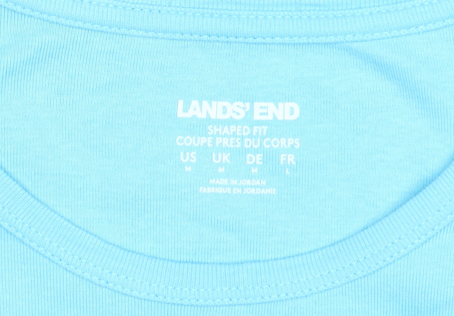 Lands' End Women's Blue M Basic T-Shirt
