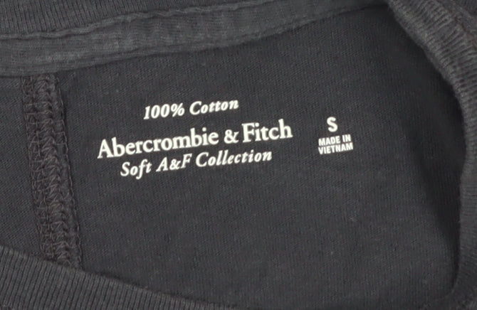 Abercrombie & Fitch Women's Black Sleeveless T-Shirt S