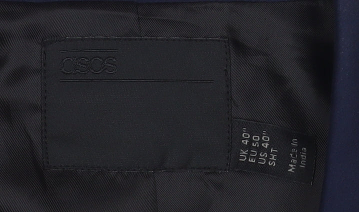 ASOS Men's Blue Blazer Jacket, Size 40S, Formal Wear