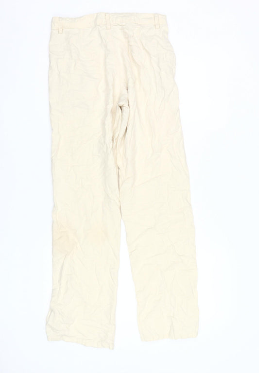 Womens UK Size S Motel Classic Fit Beige Trousers