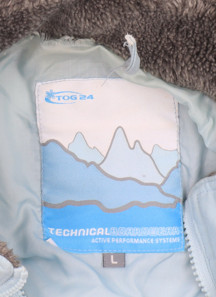 Womens UK Size L TOG 24 Blue Puffer Jacket