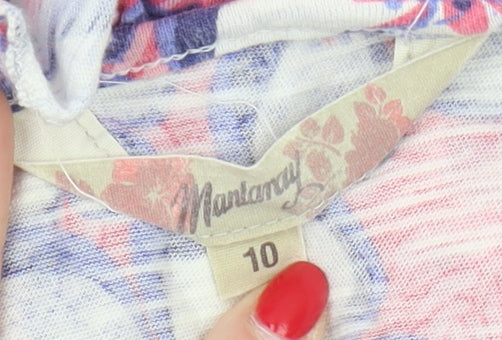 Mandaray Women's Multicoloured Floral Tank, Size 10