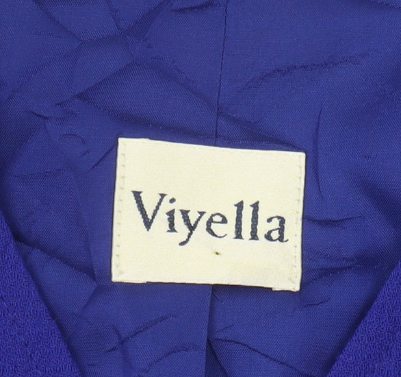 Womens UK Size 10 Viyella Regular Blue Blazer