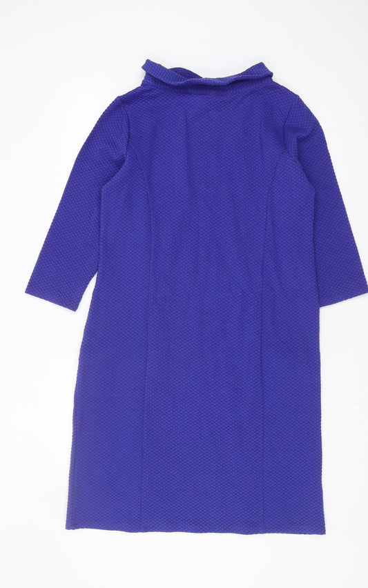 Laura Ashley Purple Dress, Women, Size 12, Cowl Neck