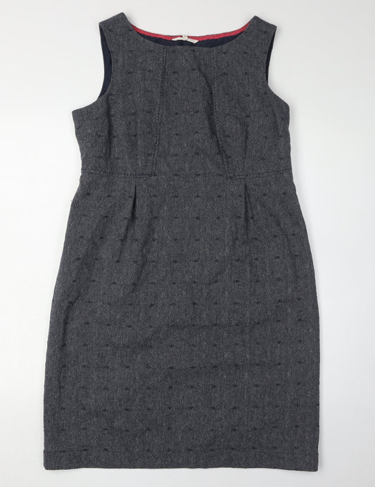 White Stuff Women's Grey Sheath Dress Size 14
