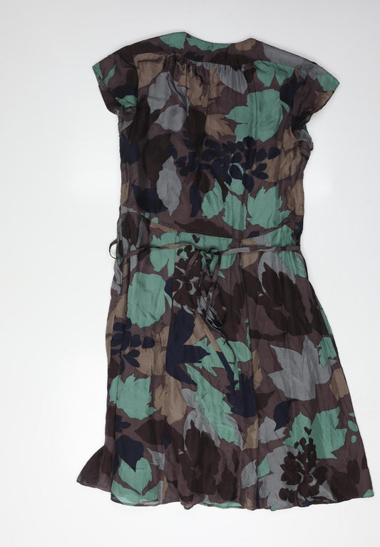 Great Plains Women's Multicoloured XL V-Neck Dress
