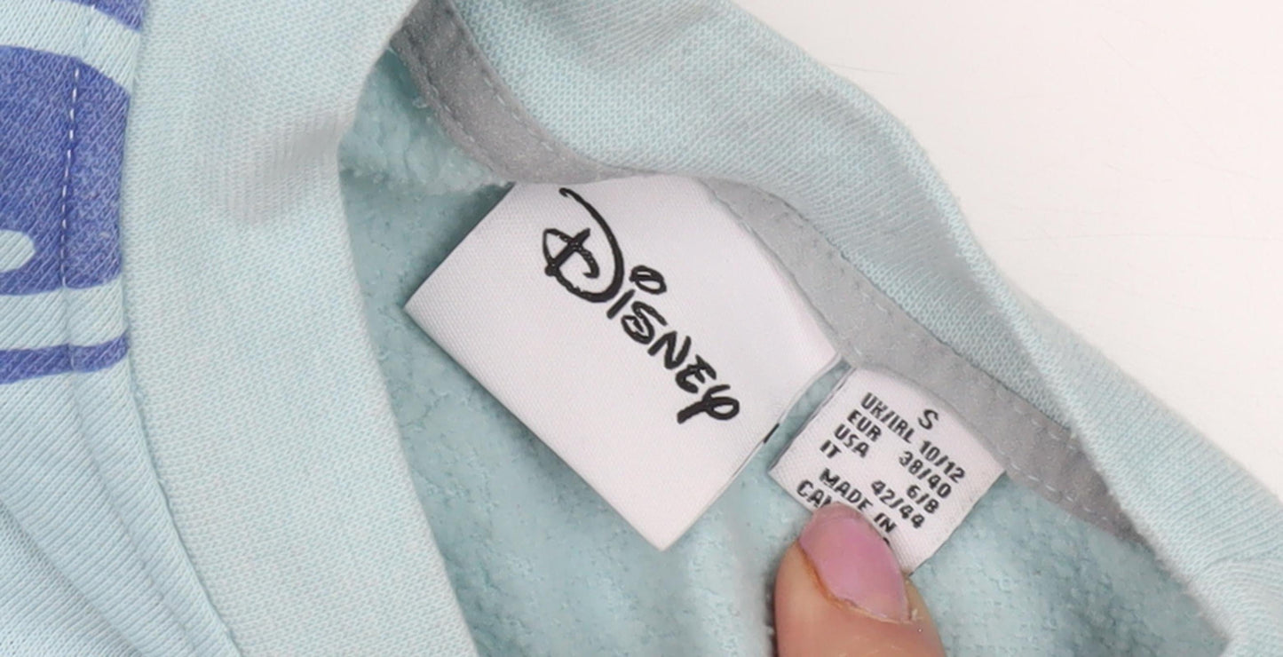 Womens UK Size 10 Disney Blue Sweatshirt