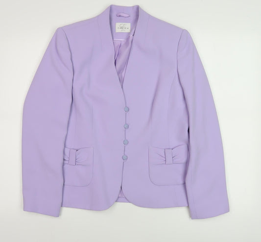 Womens UK Size 10 Eastex Purple Basic Jacket