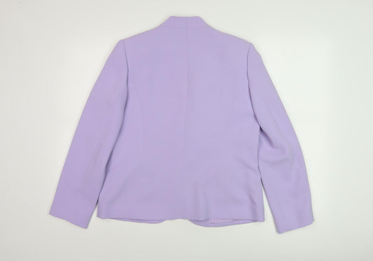 Womens UK Size 10 Eastex Purple Basic Jacket