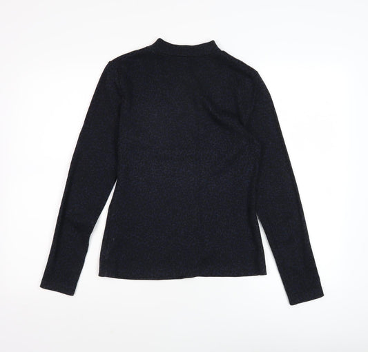 Womens UK Size 6 Whistles Black Basic T-Shirt