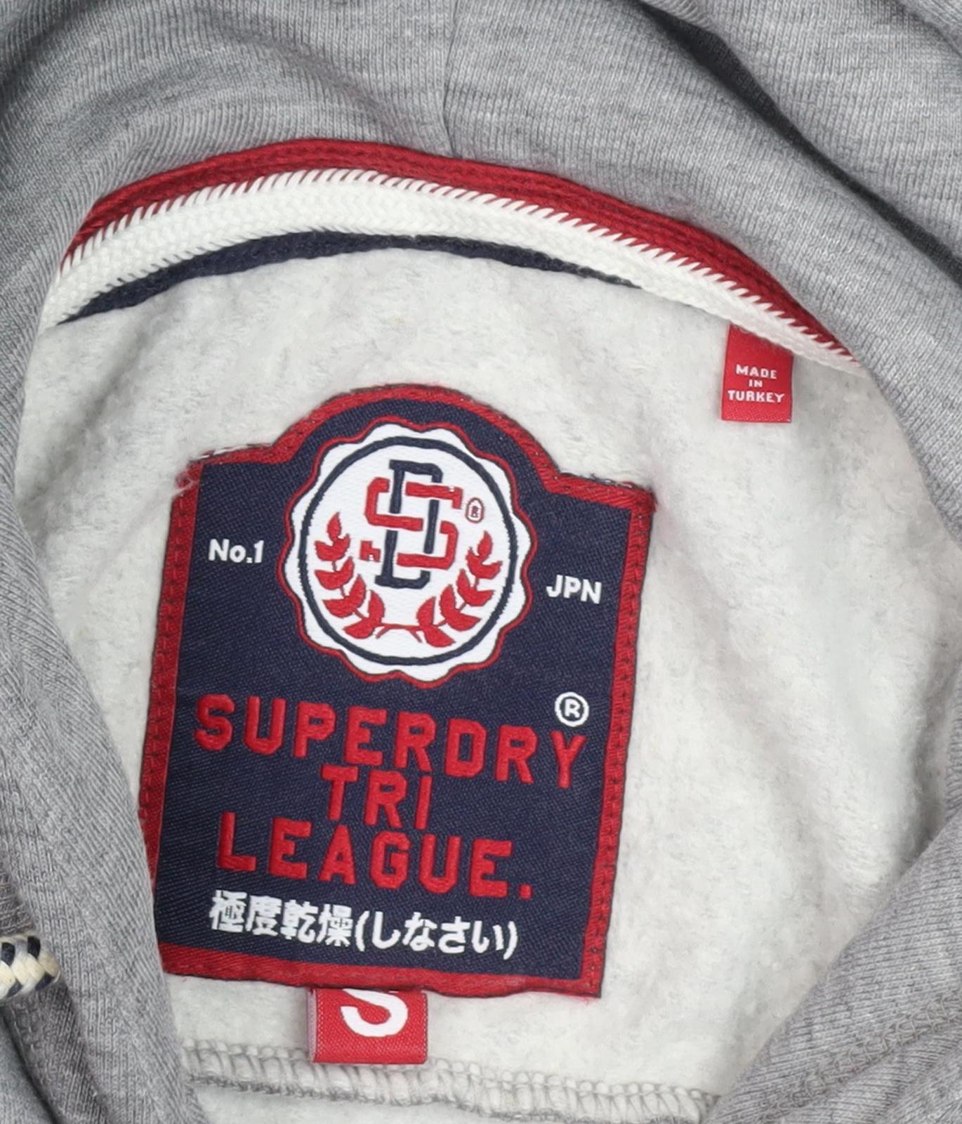 Superdry Men's Grey Pullover Hoodie S Size