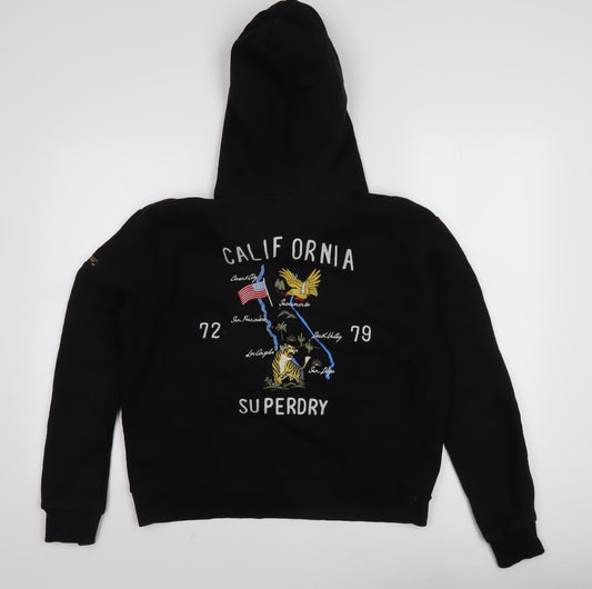 Superdry Women's Black Pullover Hoodie, Size 12