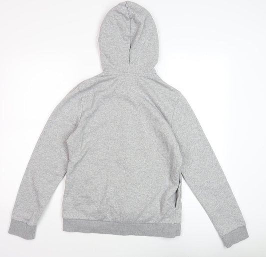 Adidas Women's Grey Pullover Hoodie M