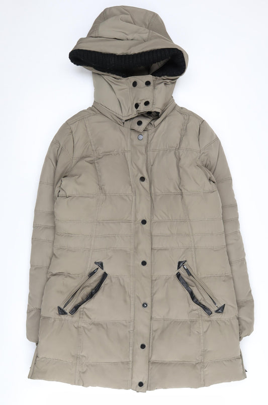 Womens UK Size 12 Mango Beige Puffer Jacket