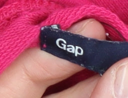 Gap Women's Pink Full Zip Hoodie - M