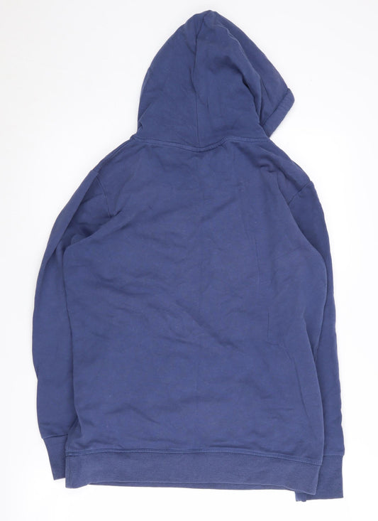 Mens UK Size M Crane Blue Pullover Hoodie