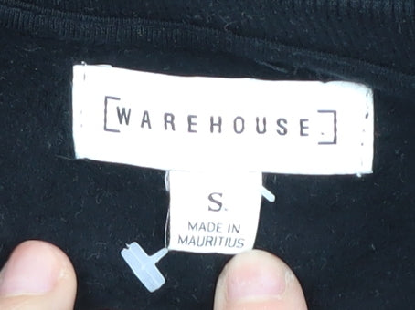 Warehouse Women's Black Pullover Sweatshirt Size S