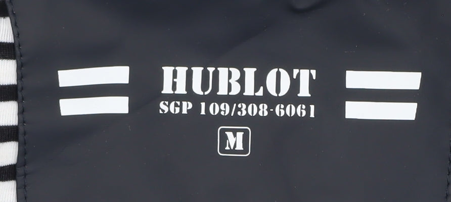 Hublot Women's Black Rain Coat, Size M, Hooded, Casual