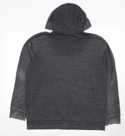Mens UK Size L H&M Grey Full Zip Hoodie