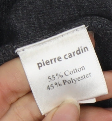 Pierre Cardin Men's Grey Full Zip Jumper, Size L