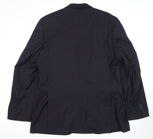Mens UK Size 44 Dehavilland Regular Black Suit Jacket