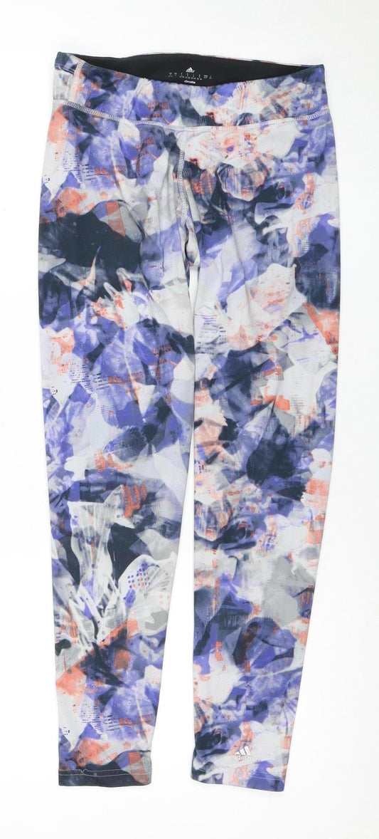 Additional front view of Adidas Women's Multicoloured S Running Leggings