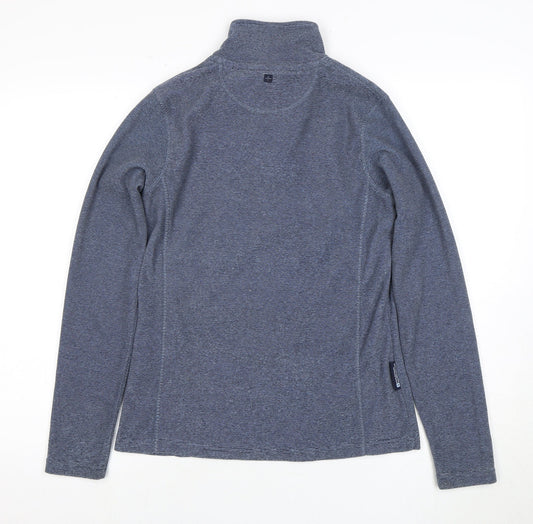 Womens UK Size 8 Mountain Warehouse Blue Henley Sweatshirt