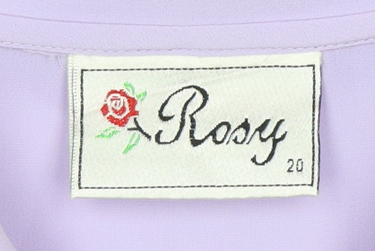 UK Size 12 Rosy Purple Blouse
