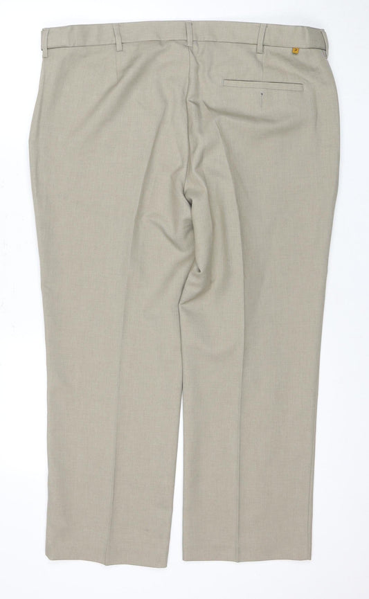 Farah Men's Beige Classic Trousers Size 40