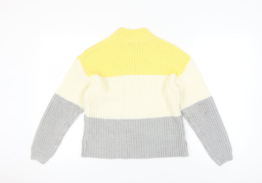 Womens UK Size S New Look Yellow Pullover Jumper