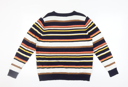 Womens UK Size 18 M&Co Multicoloured Pullover Jumper