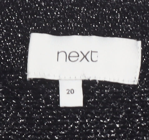 Womens UK Size 20 NEXT Black Blouse