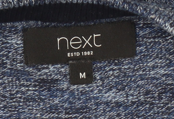 Next Men's Blue Pullover Jumper, M, Crew Neck, Casual