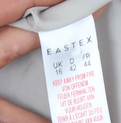 Eastex Women's Beige Blazer Size 16 Classic Fit