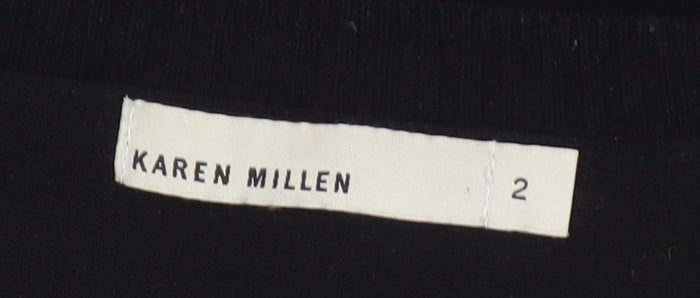 Womens UK Size 6 Karen Millen Black Pullover Jumper