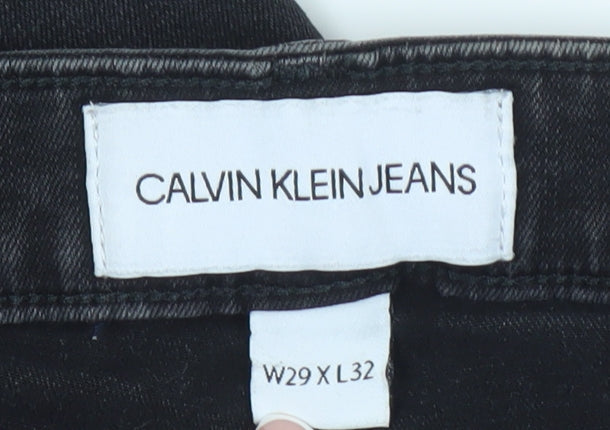 Calvin Klein Men's Black Slim Skinny Jeans 29