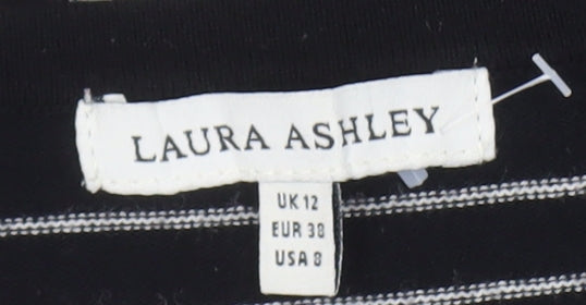 Womens UK Size 12 Laura Ashley Black Pullover Jumper