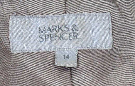 Marks and Spencer Women's Multicoloured Check Blazer, Size 14