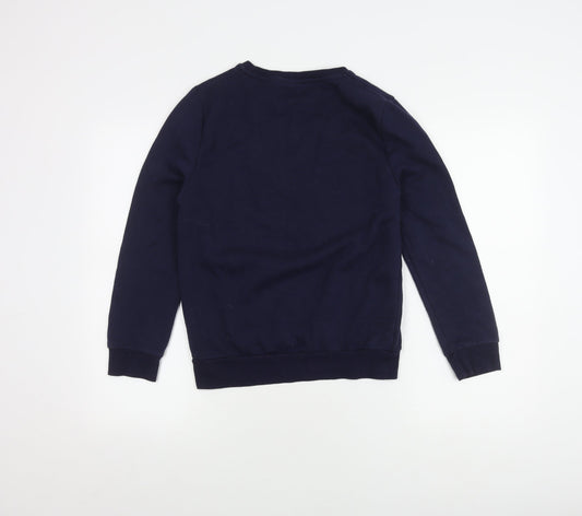 Womens UK Size 2XS Disney Blue Pullover Sweatshirt