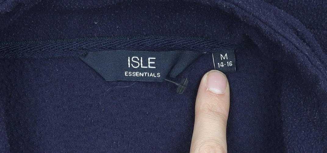 Womens UK Size M Isle Essentials Blue Basic Jacket