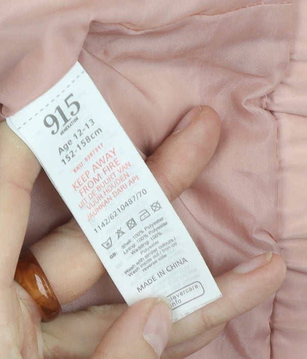 New Look Teens Pink Puffer Jacket S Winter Casual