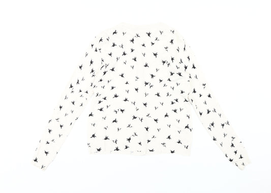 Womens UK Size 8 Marks and Spencer Ivory Cardigan Jumper