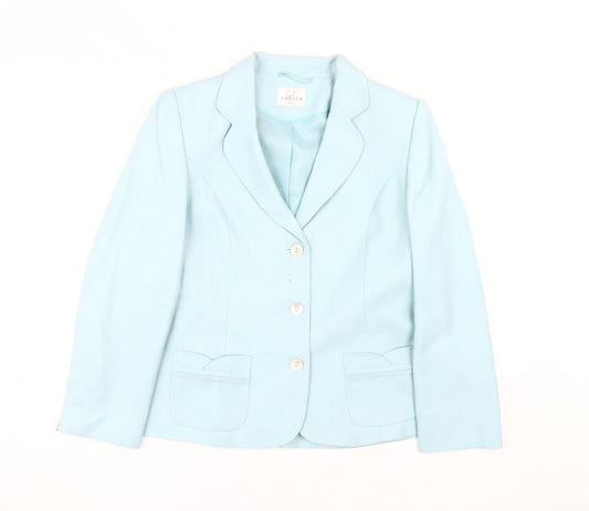 Eastex Women’s Blue Blazer Size 10 Button Collared