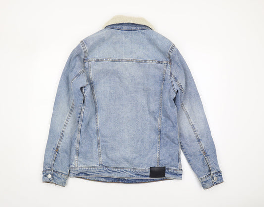 Abercrombie & Fitch Men's Blue Denim Jacket S