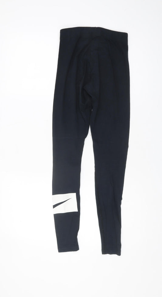Womens UK Size XS Nike Black Leggings