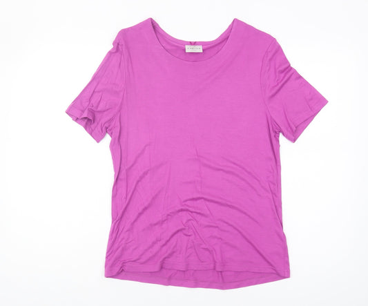 Womens UK Size 12 Eastex Pink Basic T-Shirt