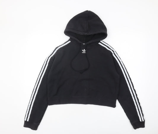 Additional front view of Adidas Women's Black XS Hoodie Pullover with Logo